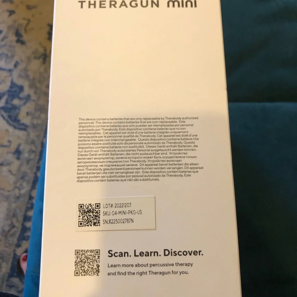 Theragun Mini Black Massage Device - Picture 3 of 8